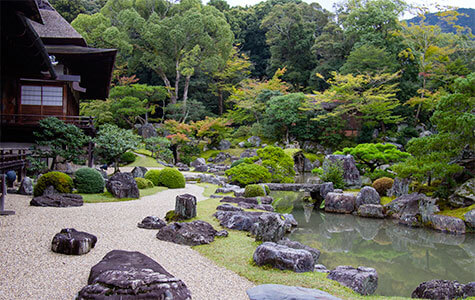 Exemple de jardin japonais